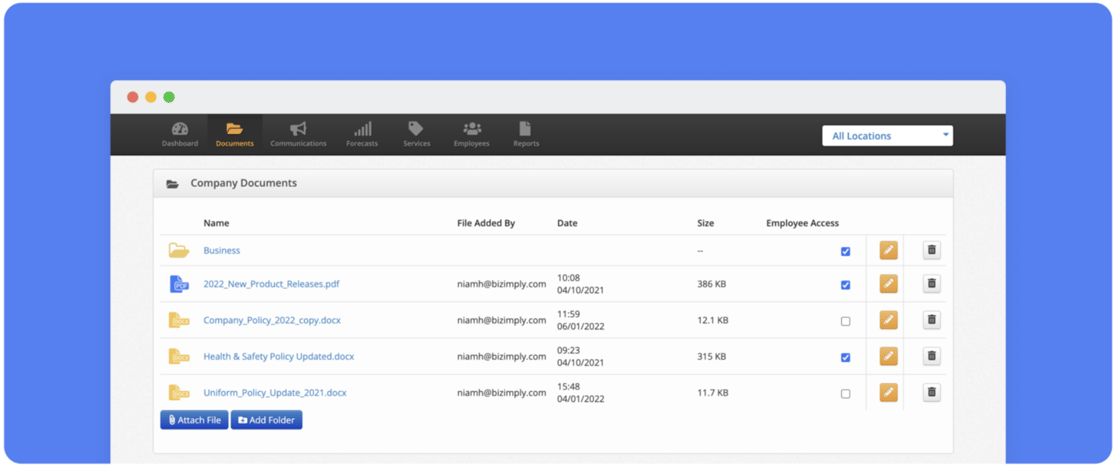 Product Update: Storage of Employee Sick Files in Time Off Folder